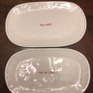 Rae Dunn July fourth platter read